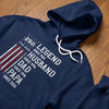 Custom T-shirt, Hoodie - Personalized America 250th Anniversary Father's Day Gifts For Dad, Grandpa - Stars Stripes And Legacy