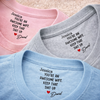 Custom Inside Neck Print T-Shirt - Personalized Anniversary Wedding Gifts For Husband And Wife, Him And Her - Keeping Marriages Funny Since Forever