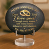 Custom Printed Rock - Personalized Anniversary Wedding Gifts For Husband And Wife, Him And Her - Still Rocking This Love Story