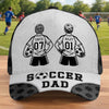 Custom LA 2026 Soccer Dad Cap - Personalized Father's Day Birthday Gifts For Dad, Grandpa, Soccer Lovers, Sports Fans - Eat Sleep Soccer Repeat