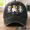 Custom Photo Vintage Washed Denim Baseball Cap - Personalized Father's Day Gifts For Dad, Grandpa - Thank You For Everything Dad