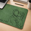 Custom Photo Desk Mat - Personalized Father's Day Birthday Gifts For Dad, Grandpa - Dad’s Love Holds Us Together