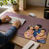 Custom Photo Desk Mat - Personalized Father's Day Birthday Gifts For Dad, Grandpa - Love Became A Family