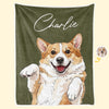 Custom Photo Blanket - Personalized Birthday Gifts For Dog Cat Lovers, Dog Dad And Mom, Cat Owners - Happiness With Tiny Paws Attached