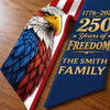 Custom Decorative Sash - Personalized America 250th Anniversary Gifts For Mom, Dad, Brother, Sister, Kids - Liberty Lives Here