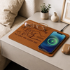 Custom Charging Mat - Personalized Father's Day Birthday Gifts For Dad, Grandpa - Dad Mode Fully Charged