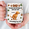 Custom Mug - Personalized Father's Day Gifts For Dog Cat Lovers, Dog Dad And Mom, Cat Owners - Home Is Where Pets Are
