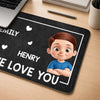 Custom Desk Mat - Personalized Father's Day Birthday Gifts For Dad, Grandpa - Loved By Tiny Humans