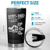 Custom 3D Inflated Effect Printed Tumbler - Personalized Father's Day Birthday Gifts For Dad, Grandpa - A Dad Like You Is Rare