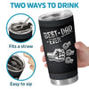 Custom 3D Inflated Effect Printed Tumbler - Personalized Father's Day Birthday Gifts For Dad, Grandpa - A Dad Like You Is Rare