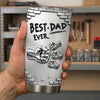 Custom 3D Inflated Effect Printed Tumbler - Personalized Father's Day Birthday Gifts For Dad, Grandpa - Strong Coffee, Strong Dad