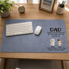 Custom Desk Mat - Personalized Father's Day Gifts For Dog Cat Lovers, Dog Dad And Mom, Cat Owners - Pet Hair Everywhere