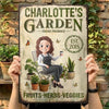 Custom Home Decor Metal Sign - Personalized Birthday Garden Gifts For Gardeners - My Little Green Paradise