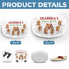 Grandchildren Are Like Gingerbread Cookies, Sweet And Made With Love - Family Personalized Custom Platter - Christmas Gift For Mom, Grandma