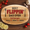 Custom Platter - Personalized Father's Day Birthday Gifts For Dad, Grandpa - Smoke Meat Enjoy Life
