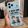Custom Leather Phone Case - Personalized Father's Day Birthday Gifts For Dog Lovers, Dog Dad And Mom - Life Feels Better With Pets