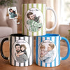 Custom Photo Accent Mug - Personalized Father's Day Birthday Gifts For Dad, Grandpa - Legendary Dad Energy