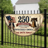 Custom Non-Pleated Fan Flag - Personalized America 250th Anniversary Gifts For Mom, Dad, Brother, Sister, Kids - Celebrating 250 Years Strong