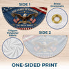Custom Non-Pleated Fan Flag - Personalized America 250th Anniversary Gifts For Mom, Dad, Brother, Sister, Kids - United By Liberty