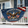 Custom Non-Pleated Fan Flag - Personalized America 250th Anniversary Gifts For Mom, Dad, Brother, Sister, Kids - United By Liberty