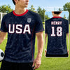 Custom Men's USA 2026 Jersey Shirt - Personalized Birthday Gifts For Soccer Lovers, Sports Fans, Sports Lovers - Living That Soccer Life