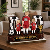 Custom LA 2026 Soccer Dad 2-Layered Wooden Plaque - Personalized Father's Day Gifts For Dad, Grandpa, Soccer Lovers, Sports Fans, Sports Lovers - Raised On Soccer Passion