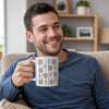 Custom Photo Mug - Personalized Father's Day Birthday Gifts For Dad, Grandpa - Fueled By Family Love