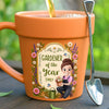 Custom Plant Pot Ceramic Mug - Personalized Birthday Garden Gifts For Gardeners - Her Happiest Morning Routine