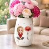Custom Oval Ceramic Flower Vase - Personalized Best Friend Birthday Gifts For Women, Besties, Sisters, BFF - A Little Piece Of Me