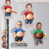 Custom Photo Acrylic Fridge Magnet – Personalized Father's Day Funny Gifts For Dad, Grandpa – Dad Jokes Loading Please Wait