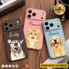 Custom Photo Leather Phone Case - Personalized Birthday Gifts For Dog Cat Lovers, Dog Dad And Mom, Cat Owners - Living That Proud Pet Life