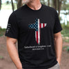 Custom Unisex T-Shirt With Design On Sleeve - Personalized Father's Day Birthday Gifts For Dad, Grandpa - Dad Makes Ordinary Days Special