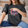 Custom Unisex T-Shirt With Design On Sleeve - Personalized Birthday Gifts For Mom, Grandma - A Mother’s Greatest Treasure