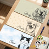 Custom Photo Desk Mat - Personalized Father's Day Birthday Gifts For Dog Cat Lovers, Dog Dad And Mom, Cat Owners - Pure Love, Pure Joy