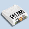 Custom T-shirt, Premium T-shirt, Hoodie - Personalized Father's Day Gifts For Cat Lovers, Cat Mom And Dad - The Man, The Myth, Cat Dad
