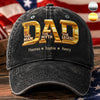 Custom Cap - Personalized Father's Day Birthday Gifts For Dad, Grandpa - Forever My Greatest Hero