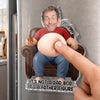Custom Photo Dad Bod Belly Squishy Acrylic Fridge Magnet – Personalized Father's Day Funny Gifts For Dad, Grandpa – Powered By Dad Bod Energy