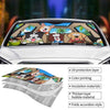 Custom Auto Windshield Sunshade, Car Window Protector - Personalized Father's Day Birthday Gifts For Dog Cat Lovers, Dog Dad And Mom, Cat Owners - Life’s Better With Paws