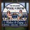 Custom Wood Sign - Personalized Summer Vacation And Travel Gifts For Husband And Wife, Him And Her - Our Favorite Coastal Escape