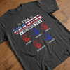 Custom Unisex T-shirt, Premium T-shirt, Hoodie – Personalized America 250th Anniversary Gifts For Dad, Grandpa – This Proud Grandpa Belongs To Awesome Kids