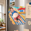 Custom Photo Dad Bod Belly Squishy Acrylic Fridge Magnet – Personalized Father's Day Funny Gifts For Dad, Grandpa – The Legend Has Retired