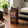 Custom Pen Holder With Clock - Personalized Father's Day Birthday Gifts For Son - My Son My Greatest Joy