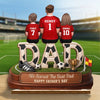 Custom LA 2026 Soccer Dad 2-Layered Wooden Plaque - Personalized Father's Day Gifts For Dad, Grandpa, Soccer Lovers, Sports Fans, Sports Lovers - Living The Soccer Life