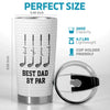 Custom Tumbler - Personalized Father's Day Golf Gifts For Dad, Grandpa - World's Greatest Dad By Par