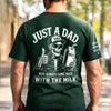 Custom Back Printed Shirt - Personalized Father's Day Birthday Gifts For Dad, Grandpa - Just A Dad