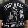 Custom Back Printed Shirt - Personalized Father's Day Birthday Gifts For Dad, Grandpa - Just A Dad