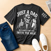 Custom Back Printed Shirt - Personalized Father's Day Birthday Gifts For Dad, Grandpa - Just A Dad