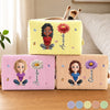 Custom Makeup Bag – Personalized Best Friend Birthday Gifts For Women, Besties, Sisters, BFF – Beautiful Strong And Loved