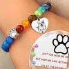 Custom Photo Rainbow Bridge Bracelet - Personalized Pet Memorial Sympathy Gifts For Dogs, Cats - Always In My Heart - Pet Memorial Gift