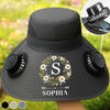 Custom Hat With Fans Solar Power - Personalized Birthday Garden Gifts For Gardeners - One Beautiful Moment At Once